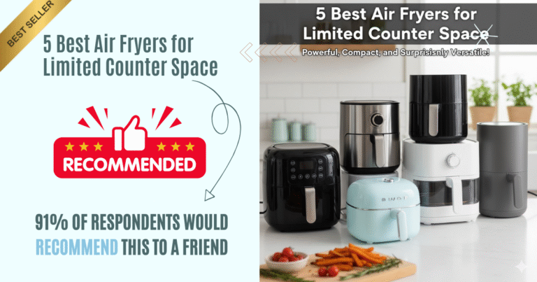5 Best Air Fryers for Limited Counter Space Powerful, Compact, and Surprisingly Versatile!