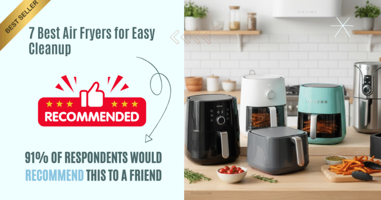 7 Best Air Fryers for Easy Cleanup Powerful, Non-Stick, and Effortlessly Convenient!